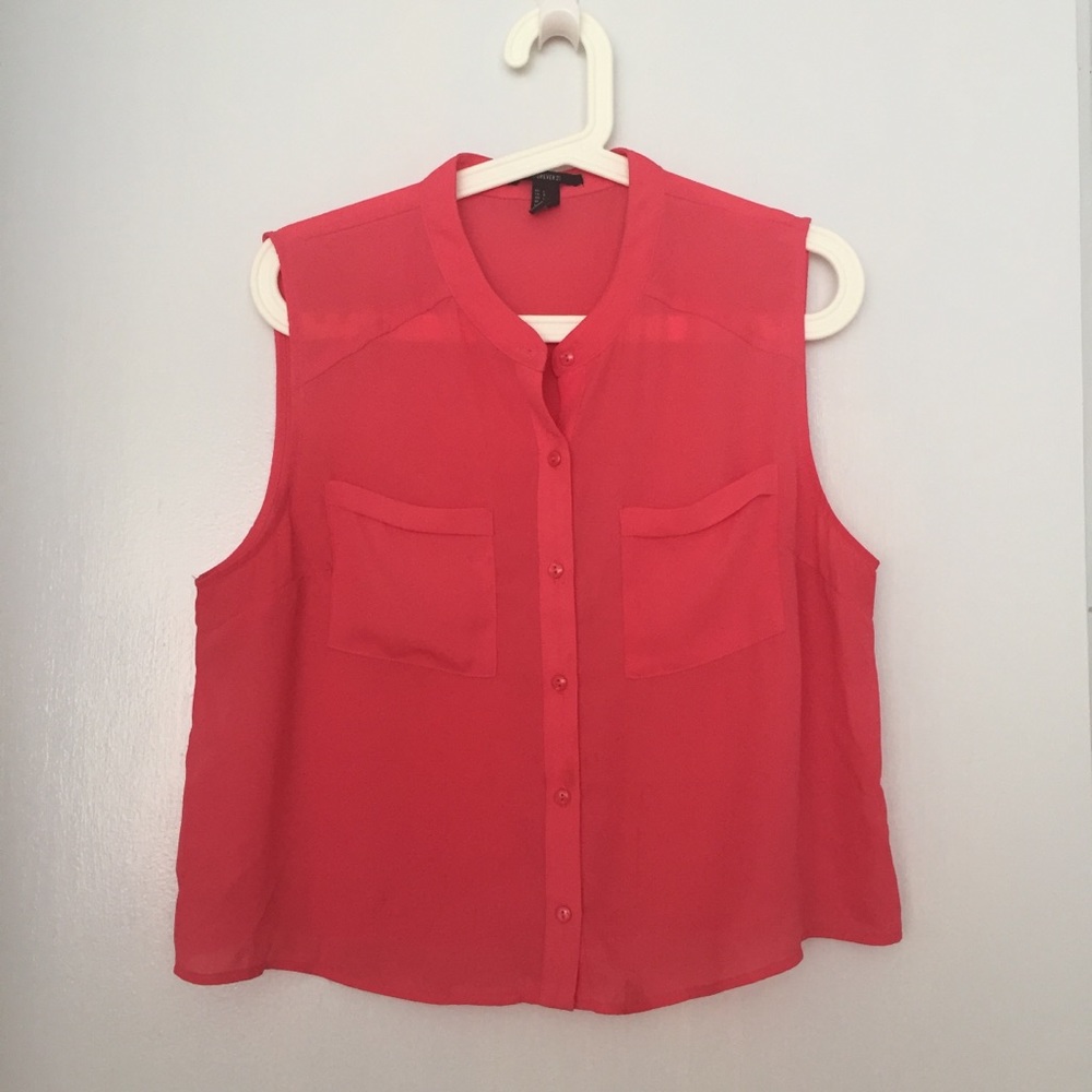 Forever 21 hot pink crop top